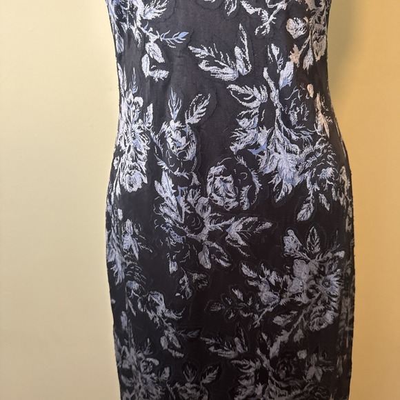 Vintage 90s Y2K Rampage Dress Black Floral Mesh Maxi Boho Retro Prom Goth Small - Picture 3 of 11